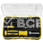 Ручной инструмент Набор STAYER Отвертка 'MASTER' реверсивная с эргономичной ручкой, с насадками, в пластмассовом боксе, 65 пред.,(25310-H65), фото 1