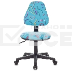 Кресло детское Бюрократ KD-4 голубой Sticks 06 крестовина пластик, фото6