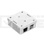 Розетка внешняя двойная ExeGate SM2-RJ45-C5 RJ-45 кат.5/5E UTP Krone/110, фото4