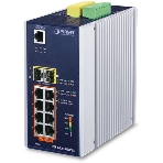 Коммутатор PLANET IGS-6325-8UP2S IP30 DIN-rail Industrial L3 8-Port 10/100/1000T 802.3bt PoE + 2-port 1G/2.5G SFP Full Managed Switch (-40 to 75 C, 8-port 95W PoE++, 802.3bt/PoH/Force modes, dual redundant power input on 48~56VDC terminal block, DIDO, ERPS Ring, 1588 PTP TC, Modbus TCP, ONVIF, Cybersecurity features, Hardware Layer3 OSPFv2 and IPv4/IPv6 Static Routing, supports MQTT, supports 100FX, 1000X and 2.5G SFP), фото3
