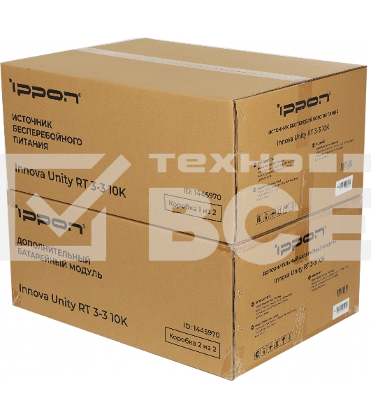 Источник бесперебойного питания Ippon Innova Unity RT 3-3 10K 10000Вт 10000ВА черный