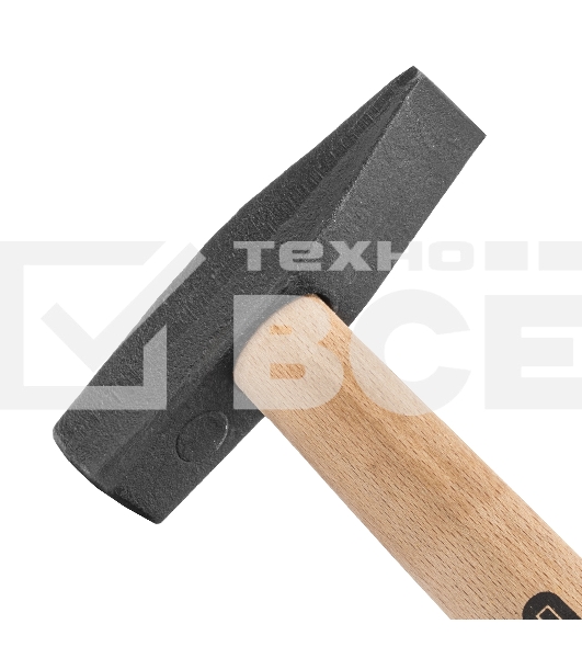 Молоток Сибртех слесарный, 500 г, квадратный боек, деревянная рукоятка