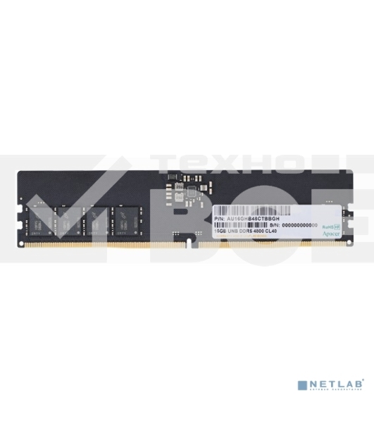 Оперативная память Apacer, DDR5, 16GB (1x16GB), 4800MHz, CL40