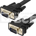 Кабель Greenconnect Кабель SVGA 5.0м чёрный, позолоченные контакты, ферритовые кольца, OD8.0mm. 15M / 15M Premium, 28/28 AWG, двойной экран (GCR-VM2VM2-5.0m), фото3