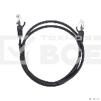 Патч-корд U/UTP, CAT 5e, RJ45-RJ45, 26AWG, ZH нг(А)-HF, черный, 1м  REXANT, фото2