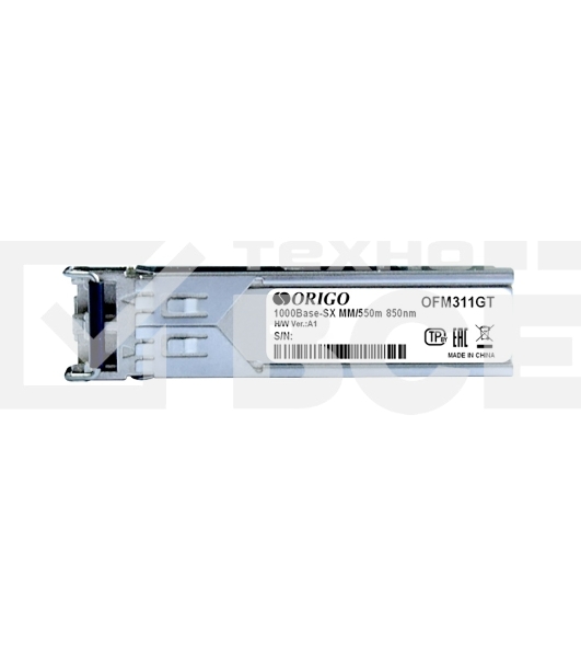 Трансивер Origo OFM311GT, оптич. SFP MM duplex 1Гбит/с Tx:850нм до 0.55км
