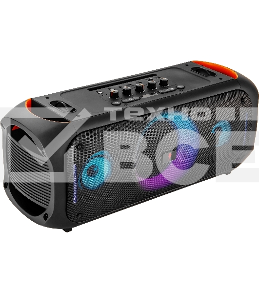 Колонка портативная Ural Молния 7500 черный 750W 2.1 BT/3.5Jack 6000mAh (УРАЛ МОЛНИЯ 7500)
