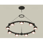 Светильник Ambrella light XR92051803/9 SBK/PPG черный песок/золото розовое полированное GX53 (A9205, C9242, N8126), фото 1