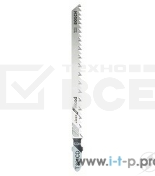 Пилка для лобзика Bosch 2608637590 5 ЛОБЗИКОВЫХ ПИЛОК T 301 CD, HCS