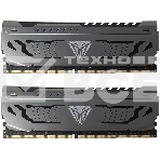 Оперативная память Patriot Viper Steel, DDR4, 16GB (2x8 GB), 3600 MHz, CL17, радиатор, чёрный, фото 1
