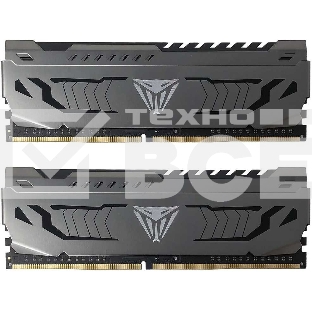Оперативная память Patriot Viper Steel, DDR4, 16GB (2x8 GB), 3600 MHz, CL17, радиатор, чёрный