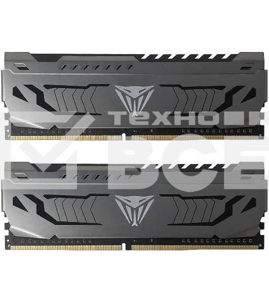 Оперативная память Patriot Viper Steel, DDR4, 16GB (2x8 GB), 3600 MHz, CL17, радиатор, чёрный