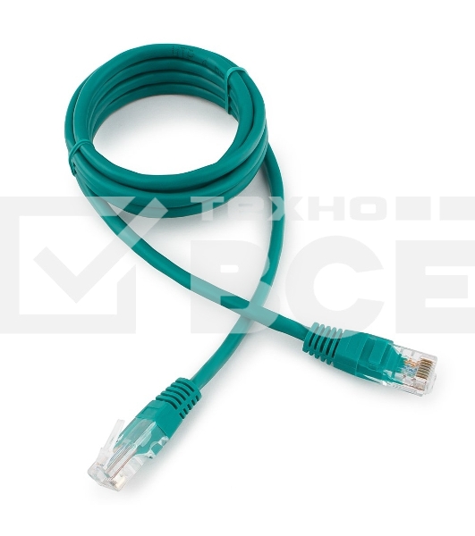 Патч-корд UTP Cablexpert кат.5e, 1.5м, литой, многожильный (зеленый)