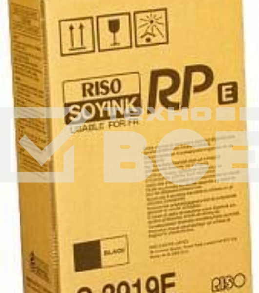 Краска RISO S-3919E/S-3061E для series FR/RP 1000 мл, чёрный (ПРОДАВАТЬ КРАТНО ДВУМ ШТУКАМ!!!)