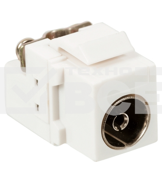 Модуль Keystone, TV-розетка, винтовое соединение, белый