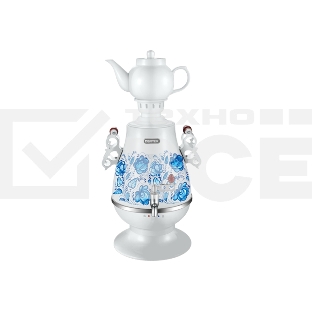 Самовар Centek CT-0091 A (белый+рисунок) 4.0л, 2300Вт, поддерж.t + LED индикатор