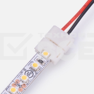 Коннектор питания для одноцветных светодиодных лент шириной 8 мм 120 диодов/метр LAMPER