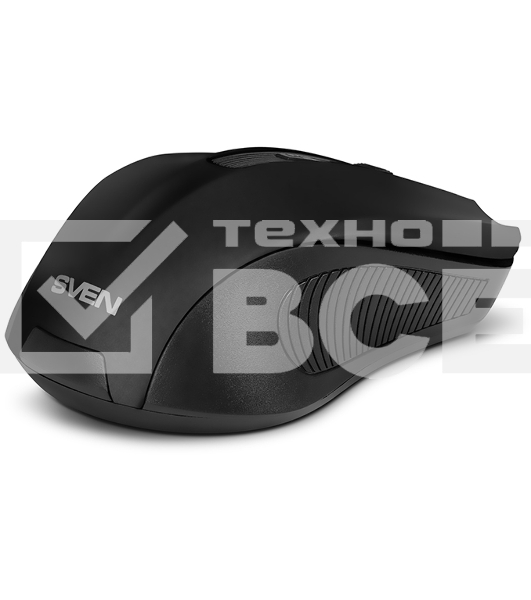 Мышь беспроводная SVEN RX-350W черный, 1400 dpi, радиоканал, USB, кнопки - 6