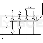 Реле времени PO-406 (задержка выкл. /управ. контактом 230В 8А 1НО IP20 монтаж в коробку d-60мм) F&F EA02.001.019, фото 1