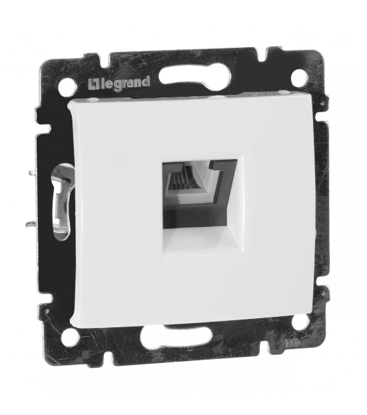 Legrand Legrand 774438 Розетка телефонная Valena RJ11 4 контакта 1 коннектор (белая)