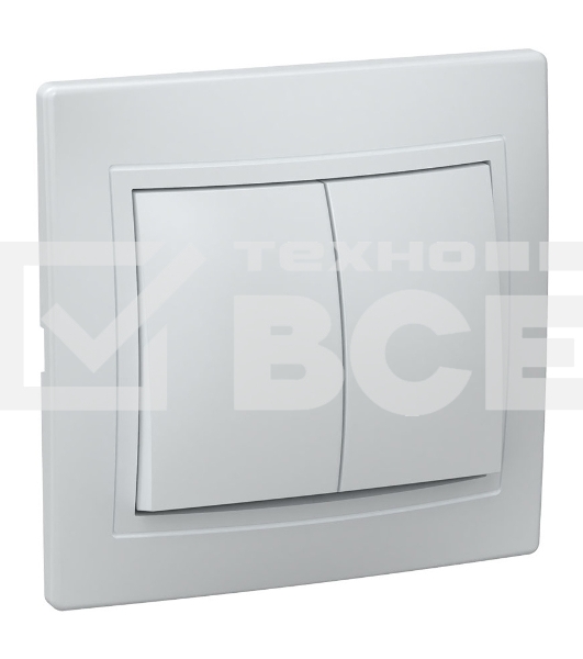 Выключатель Iek EVK20-K01-10-DM ВС10-2-0-КБ 2кл 10А КВАРТА (белый)