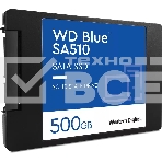 Накопитель SSD WD Blue SA510 WDS500G3B0A, 500GB, SATA III, 2.5