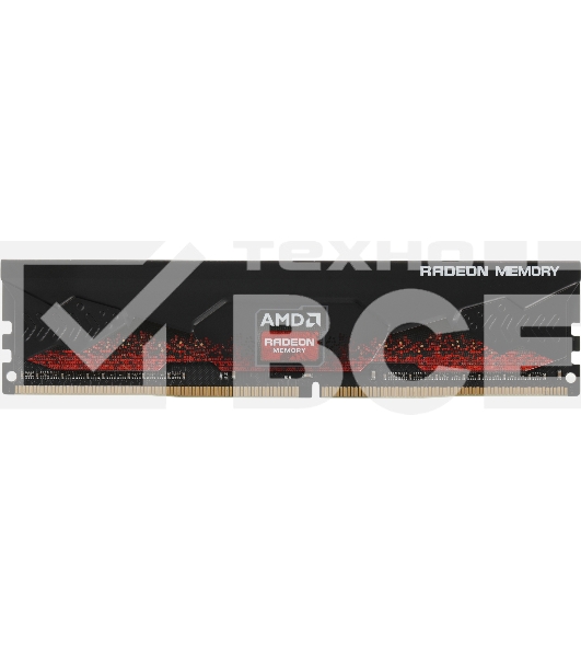 Оперативная память AMD Radeon R7, DDR4, 16GB, 2666MHz, CL16, с радиатором, черный