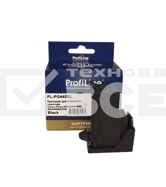 Струйный картридж PL-PG-445XL для принтеров Canon PIXMA IP2840/MG2440/MG2540/MG2540S/MG2545S/MG2940/MG3040/MX494/TS3140 с чернилами Black ProfiLine