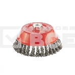 Щетка Matrix для УШМ, 150 мм, М14, Чашка, крученая проволока 0,8 мм, фото2