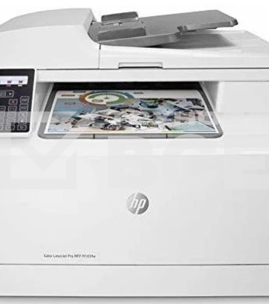 МФУ лазерный HP Color LaserJet Pro M183fw (7KW56A), A4, цветной, печ. до 16 стр/мин., скан. до 15 стр/мин. (ч/б) 8 стр/мин. (цвет), 600 x 600 dpi (печать) 1200x1200dpi (скан.), USB, RJ-45, Wi-Fi, Air Print, Mopria