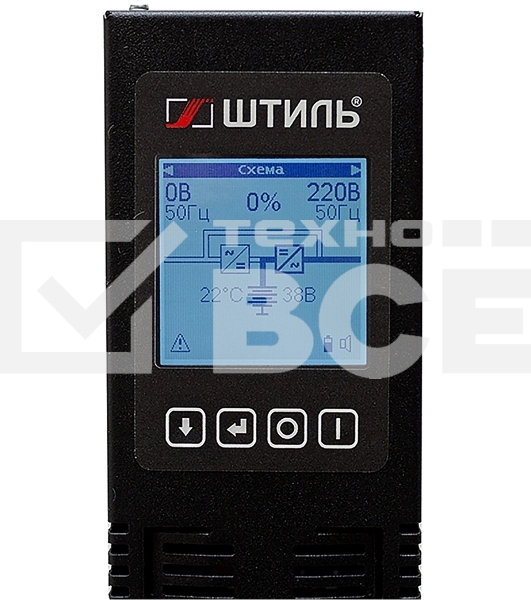Источник бесперебойного питания Штиль STR1103TLD 2700Вт 3000ВА черный без батареи