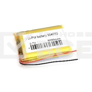 Аккумулятор Li-Pol (батарея) 9.5*47*60мм 2pin 3.7V/3000mAh