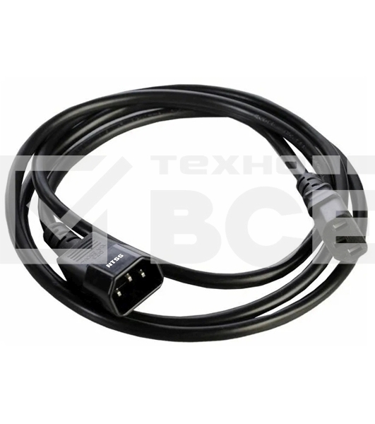 Шнур питания NTSS NTSS-PC13143 C13-С14 проводник.:3x1мм2 1м 220/250В 10А черный