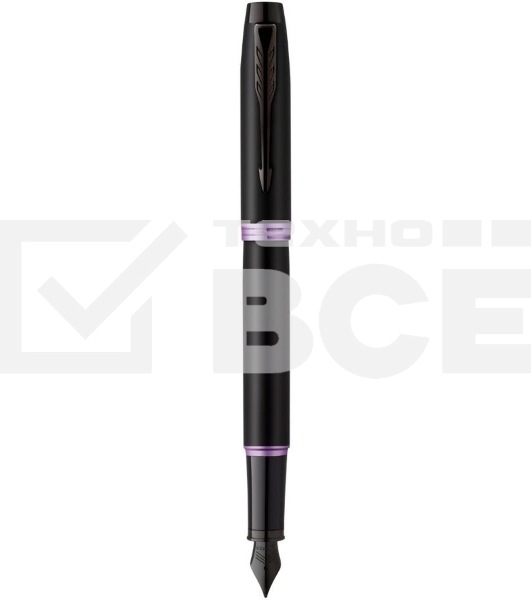 Ручка перьевая Parker IM Vibrant Rings F315 (2172948) Amethyst Purple PVD сталь нержавеющая F подар.кор.