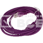 Патч-корд UTP Cablexpert кат.5e, 2м, литой, многожильный (фиолетовый), фото4