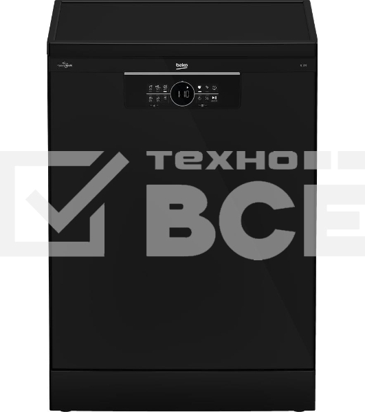 Посудомоечная машина Beko BDFN25521B, черная, 59.8 см, 15 компл., 44 дБ, класс A