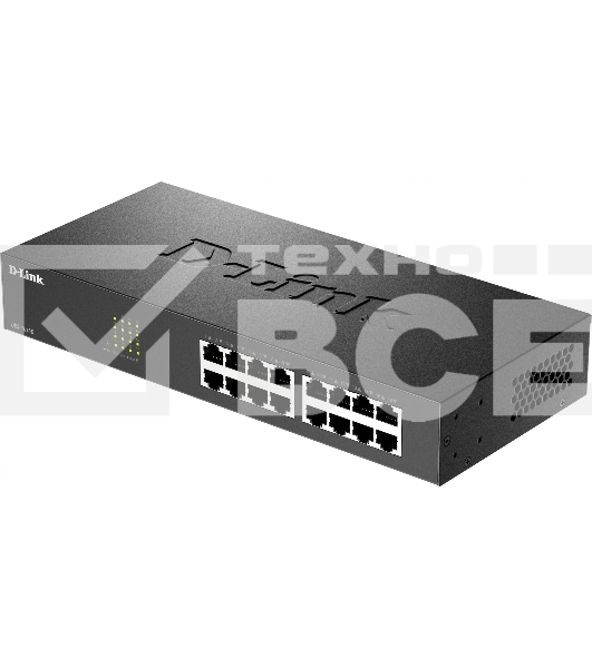Неуправляемый коммутатор D-Link DES-1016D/I1A с 16 портами 10/100Base-TX