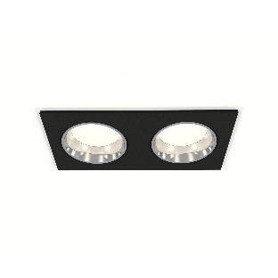 Комплект встраиваемого светильника Ambrella light XC6526003 SBK/PSL черный песок/серебро полированное MR16 GU5.3 (C6526, N6112)