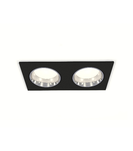 Комплект встраиваемого светильника Ambrella light XC6526003 SBK/PSL черный песок/серебро полированное MR16 GU5.3 (C6526, N6112)