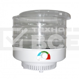 Сушилка для овощей Великие реки Ветерок-3, 3 поддона, в гофротаре, прозрачный