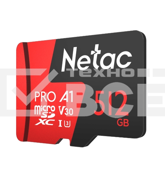 Флеш-накопитель NeTac P500 Extreme Pro MicroSDXC 512GB V30/A1/C10 up to 100MB/s