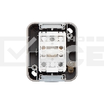 Выключатель двухклавишный Mini OG OG IP54, о/у, серый KRANZ, фото 1