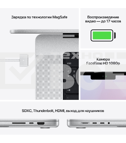 Ноутбук Apple MacBook Pro 14 2021 Silver 14.2