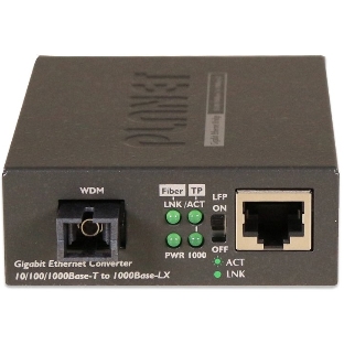 GT-806A60 медиа конвертер 10/100/1000Base-T to WDM Bi-directional Fiber Converter - 1310nm - 60KM
