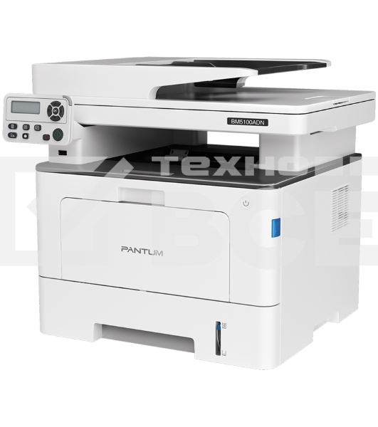 МФУ лазерный Pantum BM5100ADN, A4, ч/б, печ. до 40 стр/мин., скан. до 24 стр/мин., 1200 x 1200 dpi, USB, RJ-45