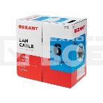 Кабель витая пара Rexant U/UTP, категория 6, ZH нг(А)-HF, 4PR, 23AWG, внутренний, серый, 305 м, фото3