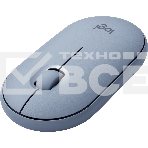 Мышь беспроводная Logitech Pebble M350 серый, 1000 dpi, радиоканал, Bluetooth, USB, кнопки - 3, фото36