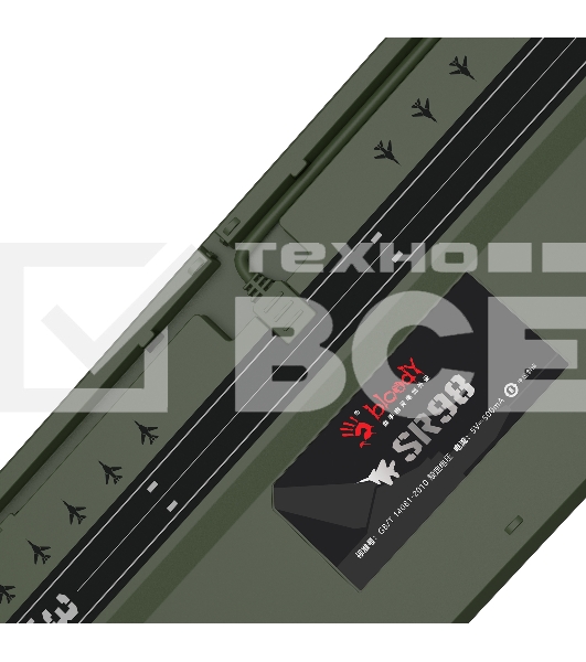 Клавиатура A4Tech Bloody S98 Aviator механическая зеленый USB for gamer LED (S98 AVIATOR)