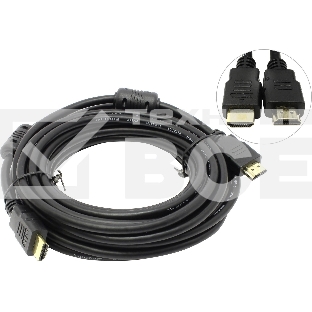 Кабель соединительный аудио-видео Premier 5-813 HDMI (m)/HDMI (m) 15м. феррит.кольца позолоч.конт. черный (5-813 15.0)