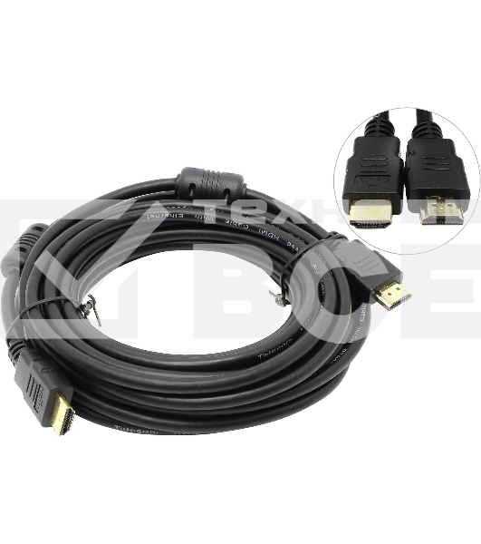 Кабель соединительный аудио-видео Premier 5-813 HDMI (m)/HDMI (m) 15м. феррит.кольца позолоч.конт. черный (5-813 15.0)